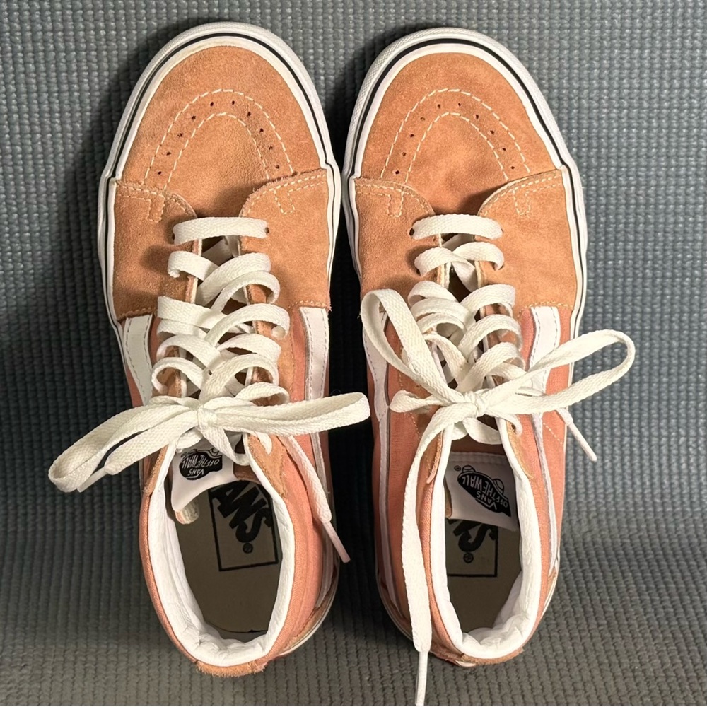 Vans Old Skool Sk8-Hi 'Mahogany‎ Rose' Sneakers Women’s Size 8 - Picture 6 of 9